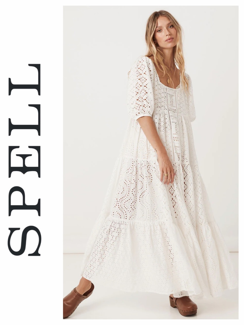 Spell Lottie Gown 100% Organic Cotton Medium